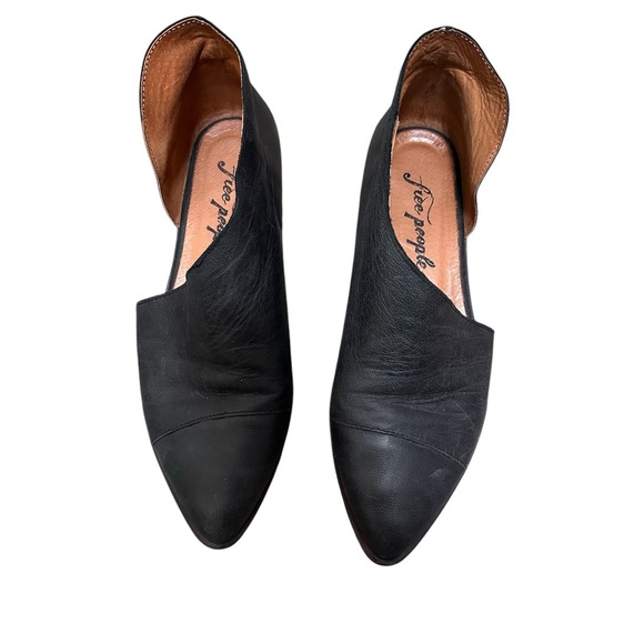 Free People Black Leather Women's Shoes 6 - Picture 1 of 6
